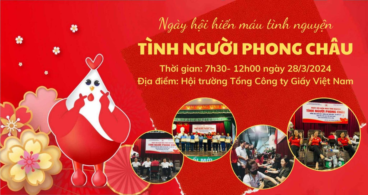 Thông báo: Tổ chức “Ngày hội hiến máu – Tình người Phong Châu” đợt 1 năm 2024