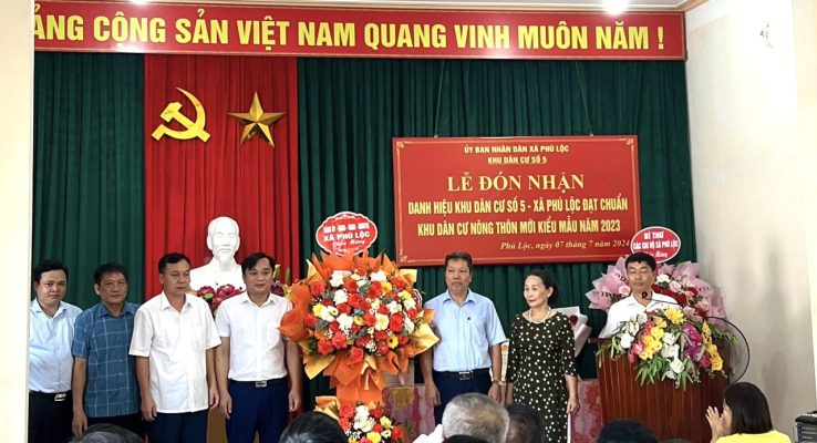 Phú Lộc: Lễ đón nhận danh hiệu khu dân cư nông thôn mới kiểu mẫu năm 2023